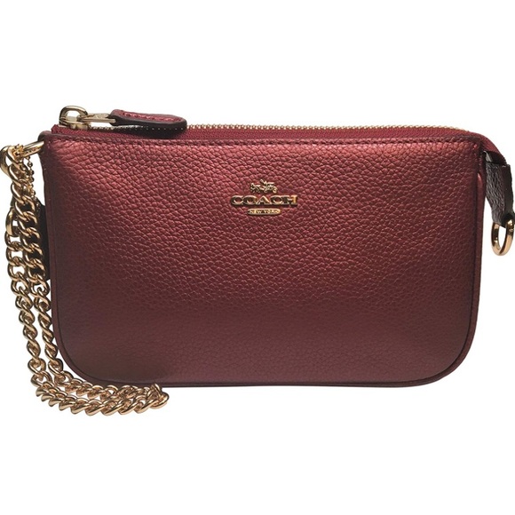 Coach Nolita 19 Wristlet Metallic Pebble Leather. - Picture 2 of 8